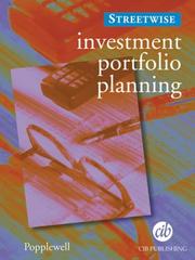 Cover of: Investment Portfolio Planning (The 'Street-Wise' Financial Planner Series) by Keith Popplewell