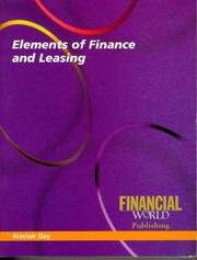 Cover of: Elements of Finance and Leasing by Richard Bassham, Richard Bassham