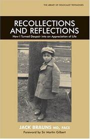Cover of: Recollections and Reflections: How I Turned Despair into an Appreciation of Life (Library of Holocaust Testimonies)