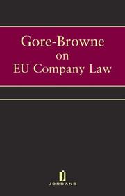 Cover of: Ec Company Law by Janet Dine, Paul Hughes, Robert Newey
