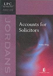 Cover of: Accounts for Solicitors (Legal Practice Course 2002/03)