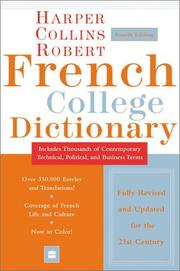 Cover of: Collins Robert French College Dictionary, 4e (Harpercollins College Dictionaries) by HarperCollins, HarperCollins