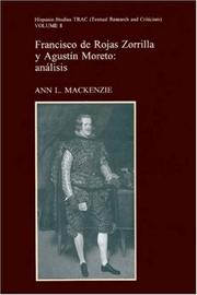 Cover of: Francisco de Rojas Zorrilla y Augustin Moreto: Analisis (Liverpool University Press - Hispanic Studies TRAC)