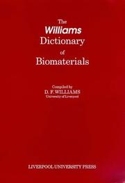 Cover of: Williams Dictionary of Biomaterials