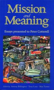 Cover of: Mission And Meaning by Various