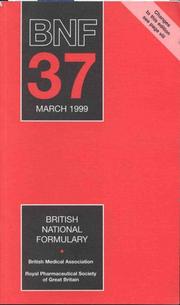 Cover of: British National Formulary Number 37, March 1999 by 