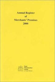 Cover of: Annual Register of Merchants' Premises 2000