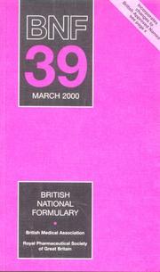 Cover of: British National Formulary No. 39