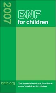 Cover of: British National Formulary for Children 2007