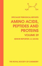 Cover of: Amino Acids, Peptides And Protens (Amino Acids, Peptides and Proteins) by Royal Society Chemistry
