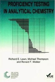 Cover of: Proficiency Testing in Analyt. | R. LAWN