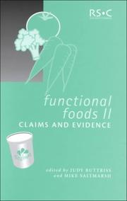 Cover of: Functional Foods II: Claims and Evidence (Special Publications)