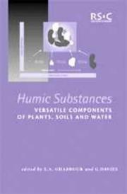 Cover of: Humic Substances: Versatile Components of Plants, Soil and Water (Special Publication)