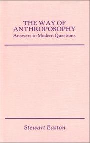 Cover of: Way of Anthroposophy Answers to Modern Q