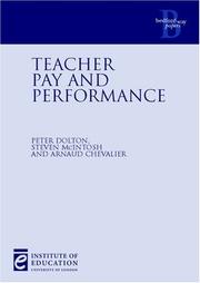Cover of: Teacher Pay and Performance (Bedford Way Papers)