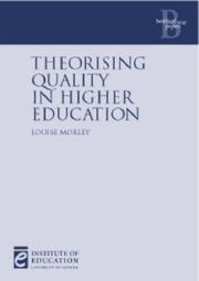 Cover of: Theorising Quality in Higher Education (Bedford Way Papers)