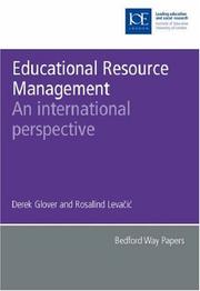 Cover of: Educational Resource Management: An International Perspective (Bedford Way Papers)