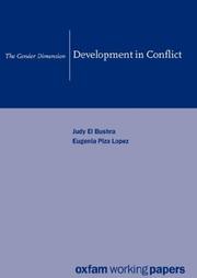 Cover of: Development in Conflict (Oxfam Working Papers Series) by Judy El Bushra, Eugenia Piza Lopez