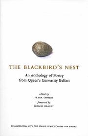 Cover of: The Blackbird's Nest: An Anthology of Poetry from Queen's University Belfast