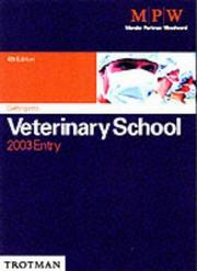 Cover of: Getting into Veterinary School (Getting into Course Guides)