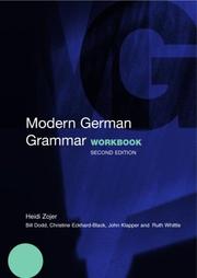 Cover of: Modern German Grammar Workbook by Ruth Whittle