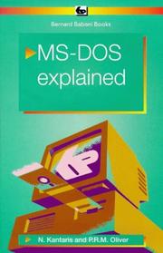 Cover of: MS-DOS 6 Explained (BP)