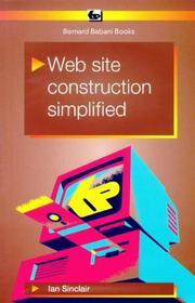Cover of: Web Site Construction Simplified