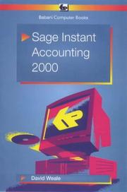 Cover of: Sage Instant Accounting 2000