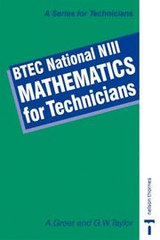 Cover of: BTEC National NIII (Mathematics for Technicians)