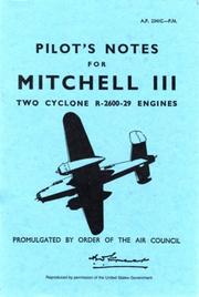 Cover of: North American Mitchell III, B25 -Pilot