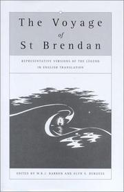 Cover of: Voyage Of Saint Brendan by W.R.J Barron, Burgess