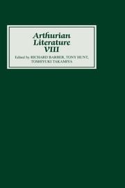 Cover of: Arthurian Literature VIII (Arthurian Literature)