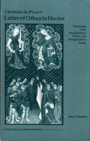 Cover of: Christine de Pizan's Letter of Othea to Hector by Jane Chance