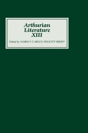 Cover of: Arthurian Literature XIII (Arthurian Literature)