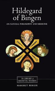 Cover of: Hildegard of Bingen: On Natural Philosophy and Medicine