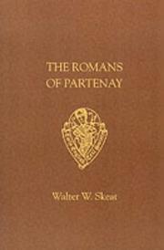 Romans of Partenay or of Lusignen by W.W. Skeat