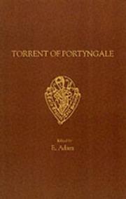 Cover of: Torrent of Portyngale (Early English Text Society Extra Series) by E. Adam