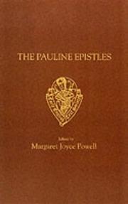 Cover of: The Pauline Epistles | M J Powell
