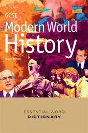 Cover of: Gcse Modern World History Essential Word Dictionary (Essential Word Dictionaries)