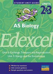 Cover of: Edexcel AS Biology,Units 2 & 3 (Student Unit Guides)