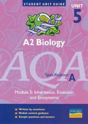 Cover of: AQA (A) A2 Biology, Module 5 (Student Unit Guides)