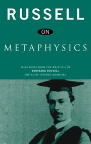 Cover of: Russell on Metaphysics by S. Mumford
