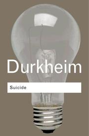 Cover of: Suicide by Émile Durkheim