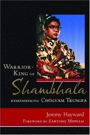 Cover of: Warrior-King of Shambhala by Jeremy Hayward