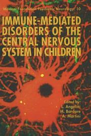 Cover of: Immune-Mediated Disorders of the Central Nervous System in Children (Mariani Foundation Paediatric Neurology)