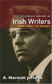 Cover of: Pocket History of Irish Writers by A. Norman Jeffares