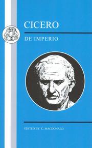 Cover of: Cicero by C. Macdonald