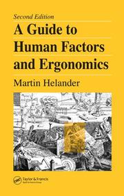 Cover of: A Guide to human factors and ergonomics