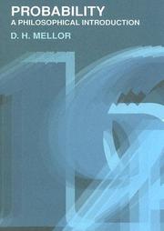 Cover of: Probability by D. H. Mellor