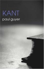 Cover of: Kant (Routledge Philosophers) by Paul Guyer